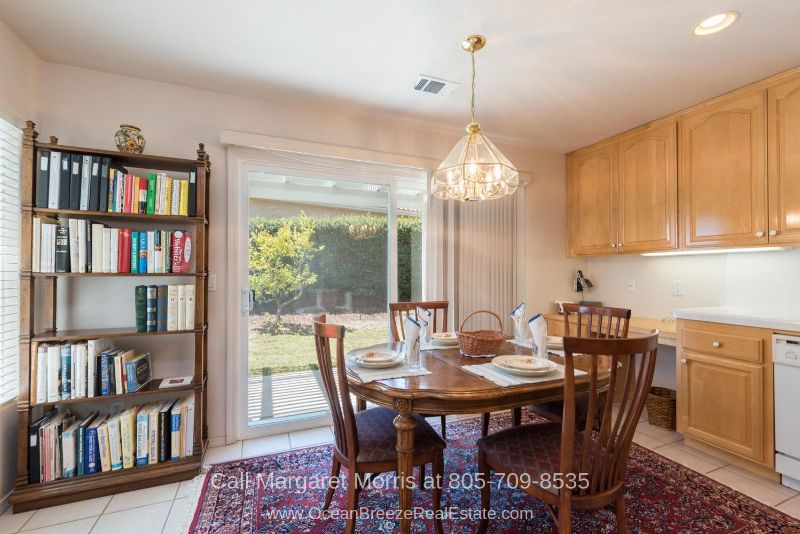 Nipomo CA Real Estate Properties for Sale - Enjoy casual meals in the cozy breakfast area of this active adult home for sale in Nipomo CA. 