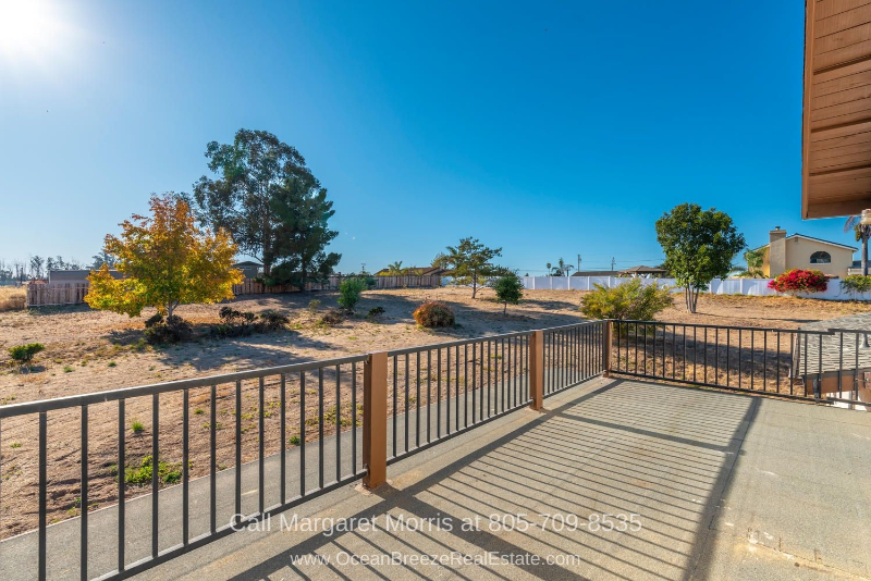 Nipomo CA Homes - Enjoy beautiful backyard views right in the balcony of your bedroom in this Nipomo CA home for sale. 
