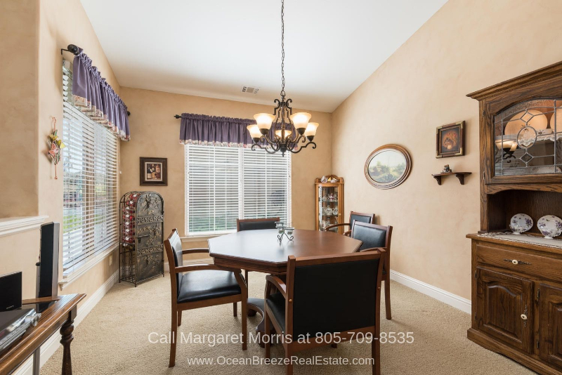Nipomo CA  Real Estate Properties for Sale - This golf home for sale in Blacklake Nipomo offers two eating areas for your convenience. 