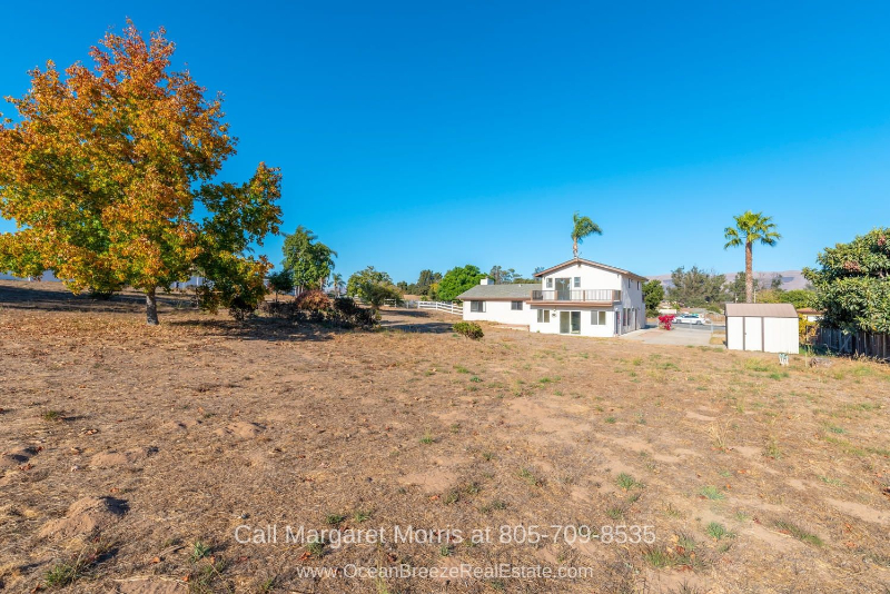 Homes for Sale in Nipomo CA - The expansive backyard of this Nipomo CA home offers a lot of potentials!