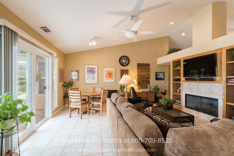 Golf Homes in Nipomo CA  - Bask in the relaxing appeal of the family room of this Nipomo CA home.