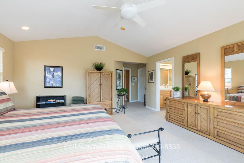 Blacklake Nipomo CA Golf Homes for Sale - Enjoy peace of mind and the best of rest in the spacious master bedroom of this Blacklake Nipomo golf home. 